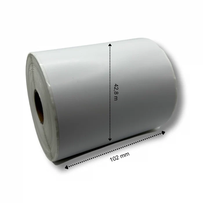 Brother Rouleau de papier thermique compatible continu RD-S01E2 102 mm x 42,8 mètres