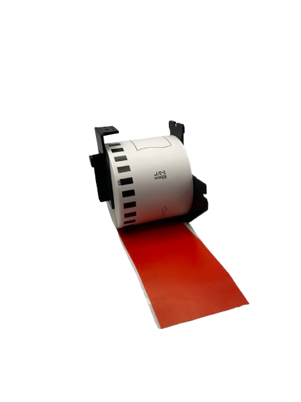 Étiquettes compatibles Brother DK-22205, 62 mm x 30,48 m, avec support Brother, permanentes