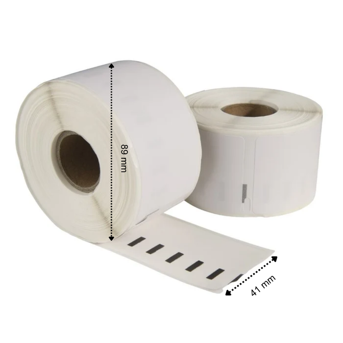 Dymo 11356 étiquettes amovibles / compatibles S0722560, 89 mm x 41 mm, 300 étiquettes par rouleau, blanches