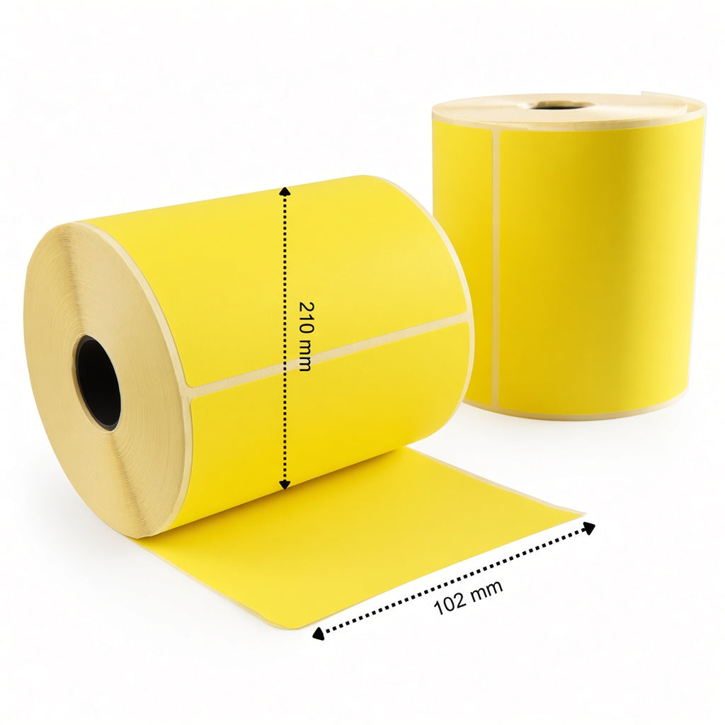 Étiquettes d'expédition DHL 102x210 mm Thermique ECO Permanent 210 étiquettes par rouleau Noyau 25 mm Blanc