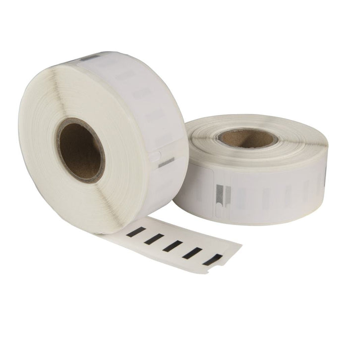 Étiquettes compatibles Dymo 11352 / S0722520, 54 mm x 25 mm, 500 étiquettes par rouleau, blanches, permanentes