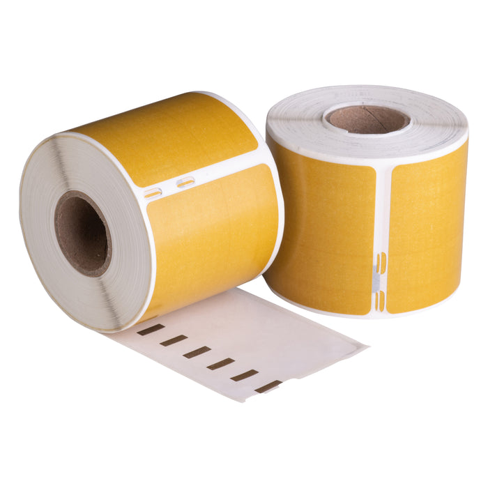 Étiquettes compatibles Dymo 99014 Gold, 101 mm x 54 mm, 220 étiquettes, permanentes