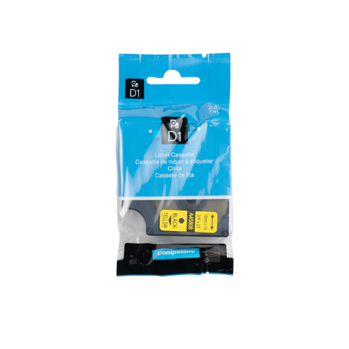 Dymo D1 Compatible 45806 (S0720860) ruban noir sur bleu 19 mm x 7 m