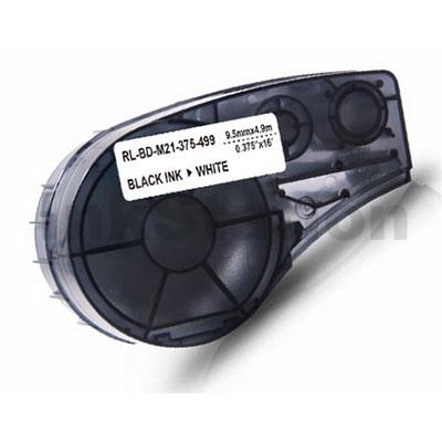 Brady M21-375-499 ruban vinyle noir sur blanc 9,53 mm x 4,88 m (compatible)