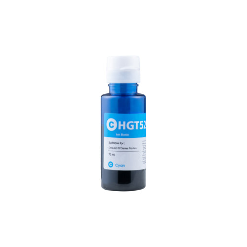 HP HPGT51-GT52C - Cartouche d'encre cyan compatible 70 ml